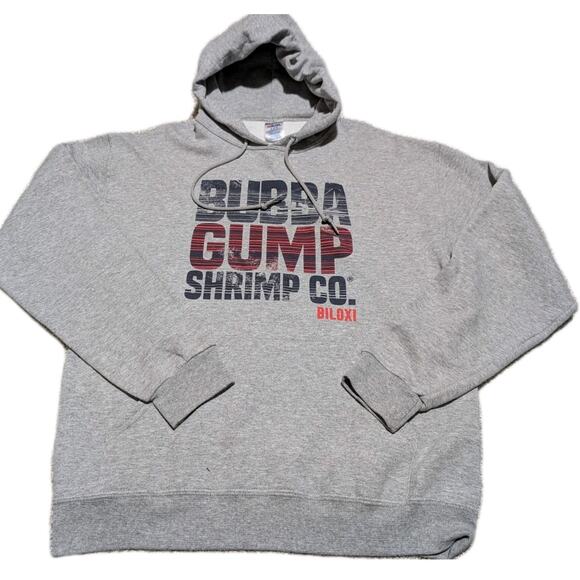 Bubba Gump Shrimp Co. Sweatshirt Mens Hooded Jacket Medium Forest Gump Movie - Picture 1 of 5